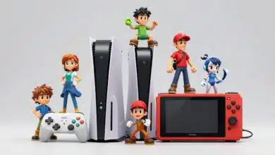 Capa ilustrativa sobre a evolução da Nintendo desde sua origem até os dias atuais, mostrando consoles e personagens icônicos