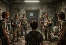 Equipe de jogadores enfrentando um experimento sombrio em uma instalação abandonada no universo de The Outlast Trials